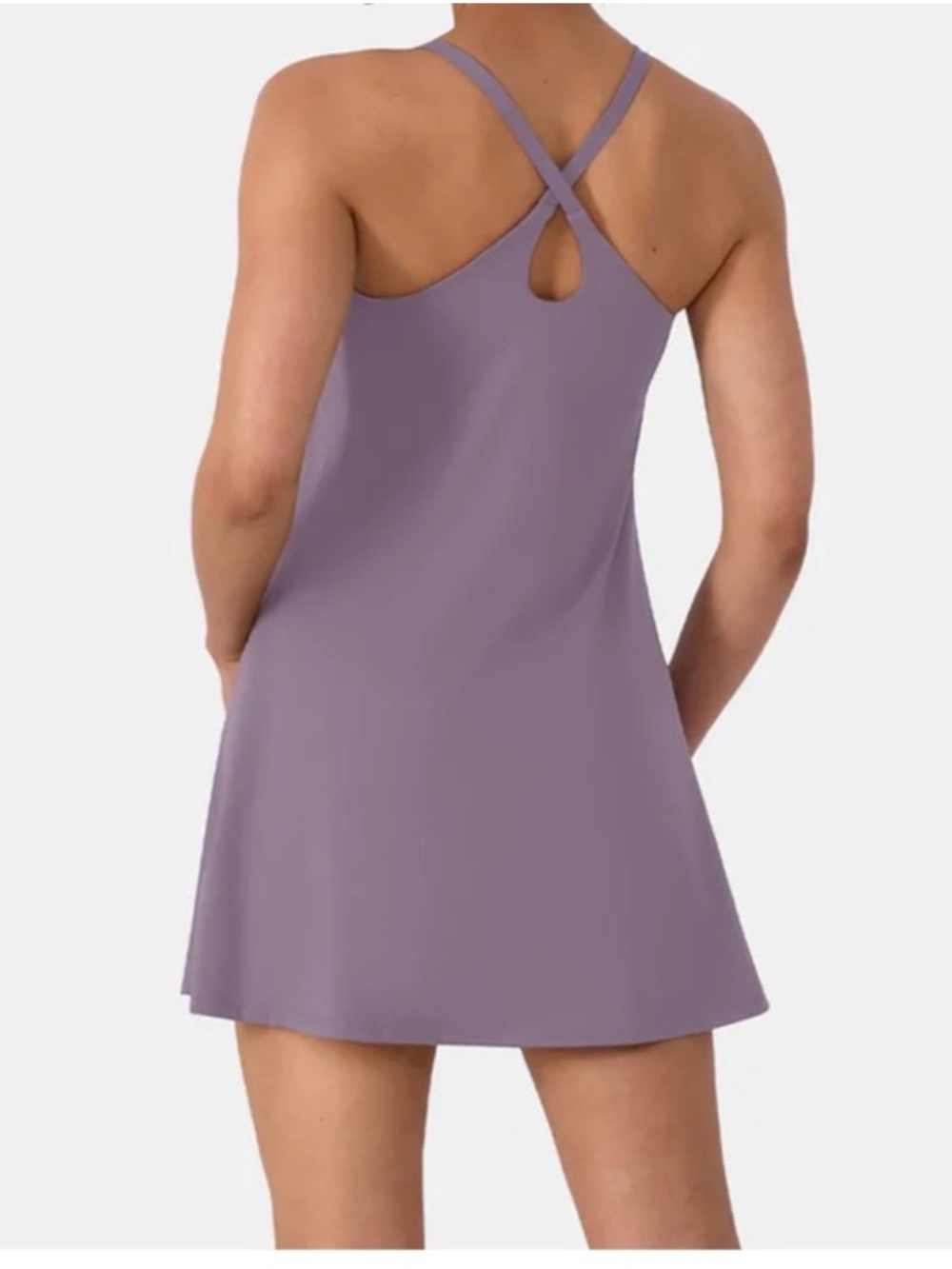 NWT HALARA Navy Cloudful Active Dress 2 in 1 with Pockets Smoothing - Picture 3 of 10